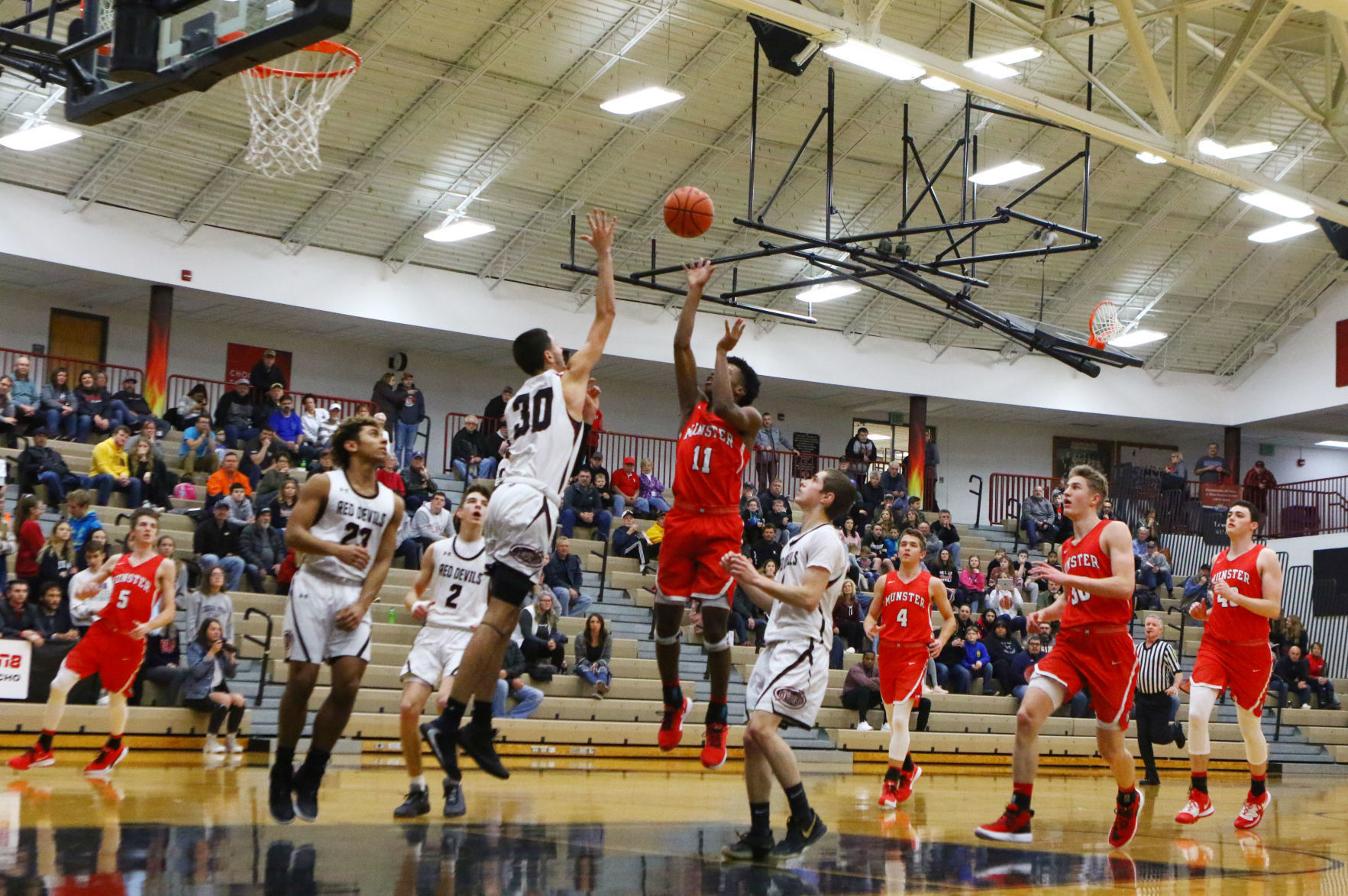 Munster at Lowell boys basketball